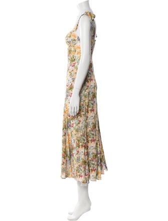 Reformation Floral Print Long Dress