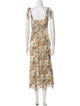 Reformation Floral Print Long Dress
