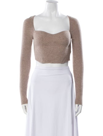 Reformation Cashmere Square Neckline Sweater