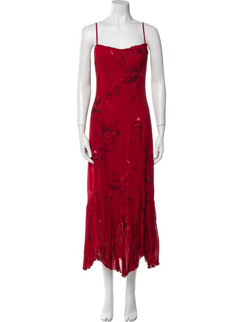 Reformation Floral Print Long Dress