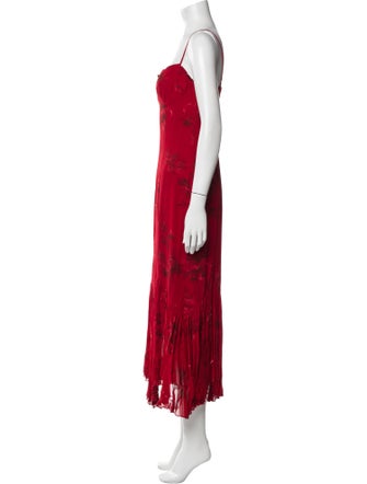 Reformation Floral Print Long Dress