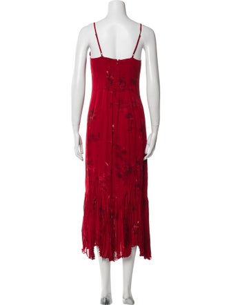 Reformation Floral Print Long Dress