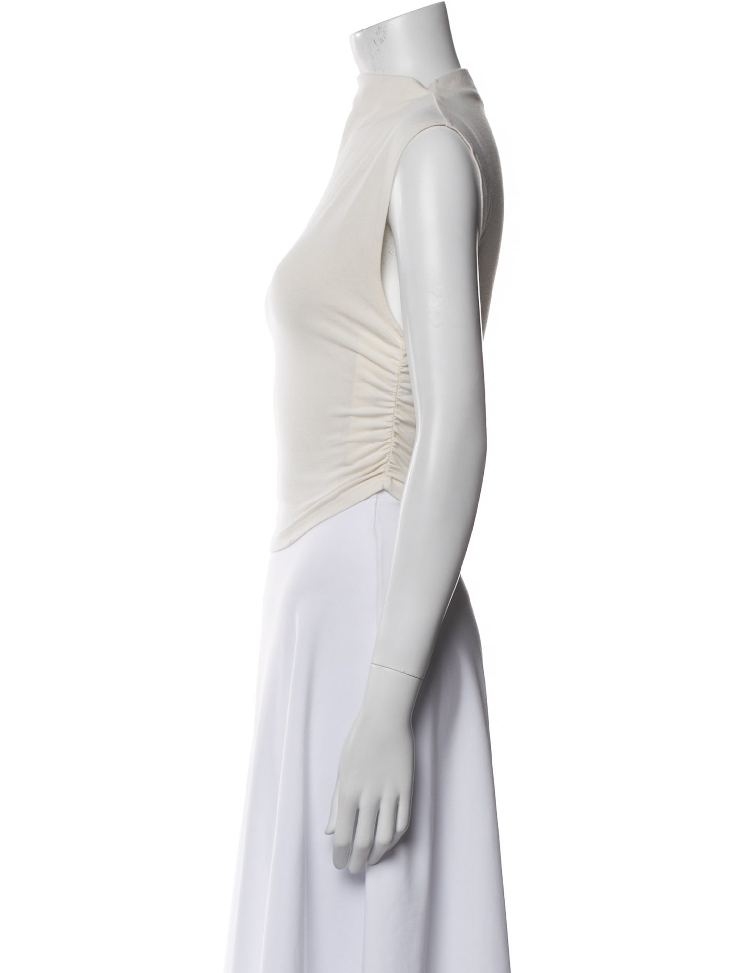 Reformation Cowl Neck Sleeveless Crop Top