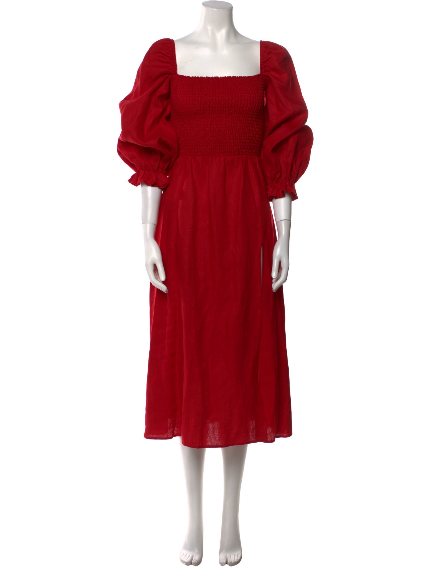 Reformation Linen Midi Length Dress