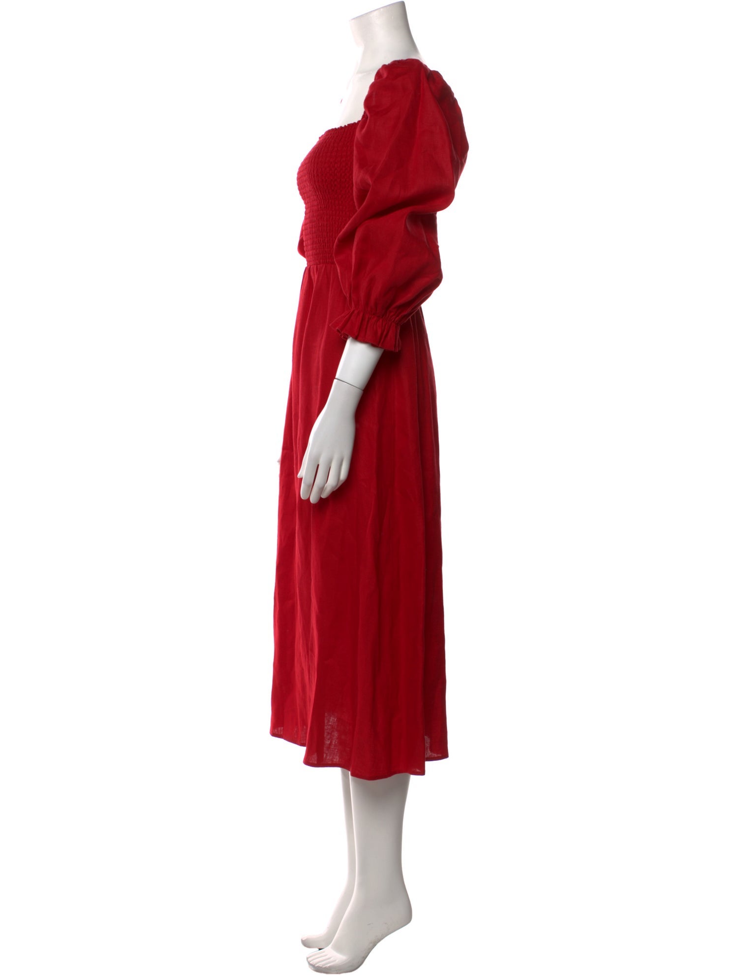 Reformation Linen Midi Length Dress