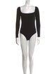 Reformation Square Neckline Long Sleeve Bodysuit