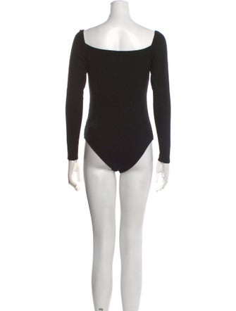 Reformation Square Neckline Long Sleeve Bodysuit