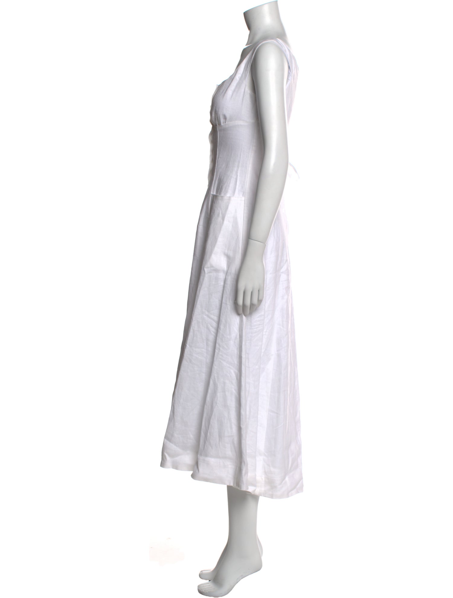 Reformation Linen Midi Length Dress