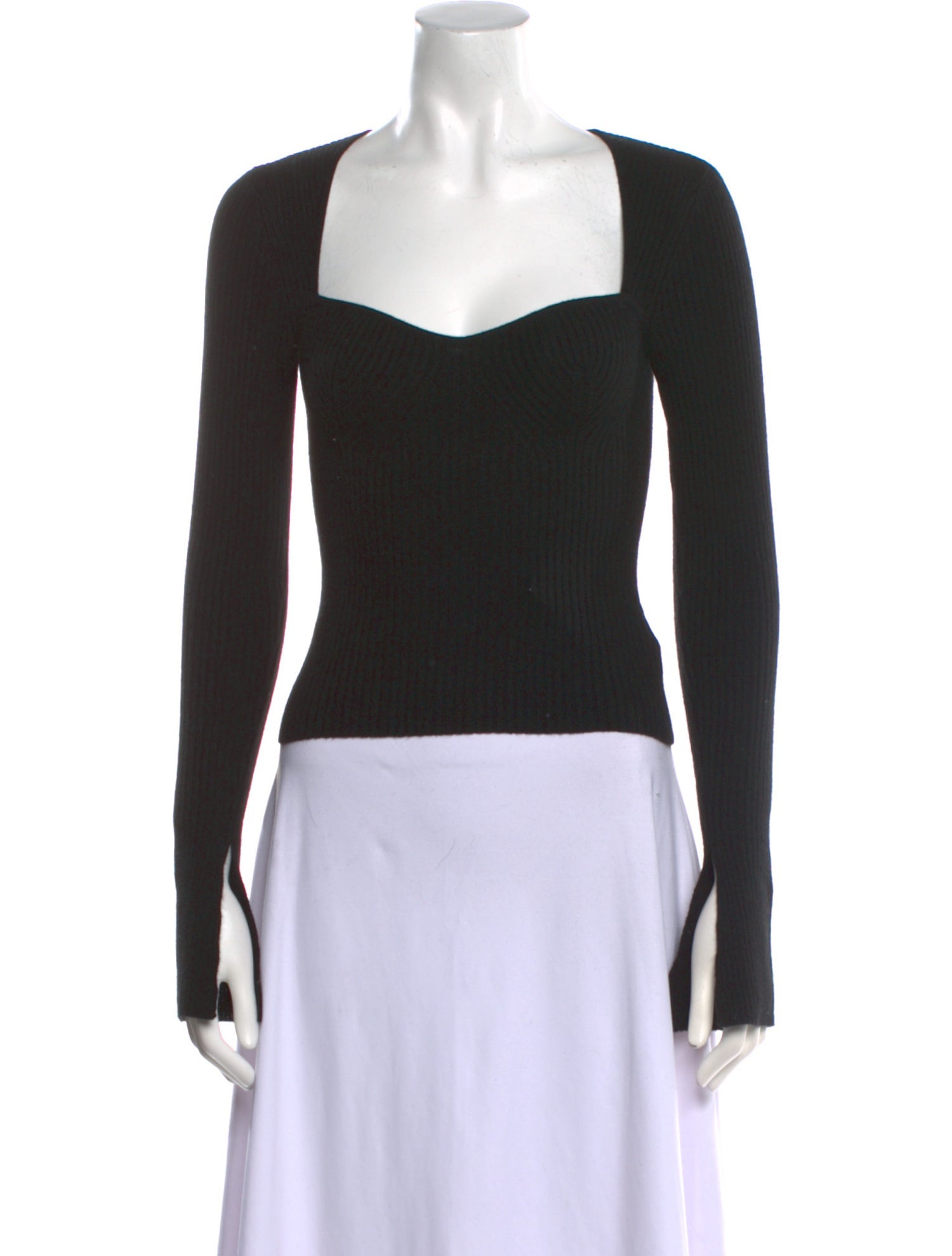Reformation Cashmere Square Neckline Sweater