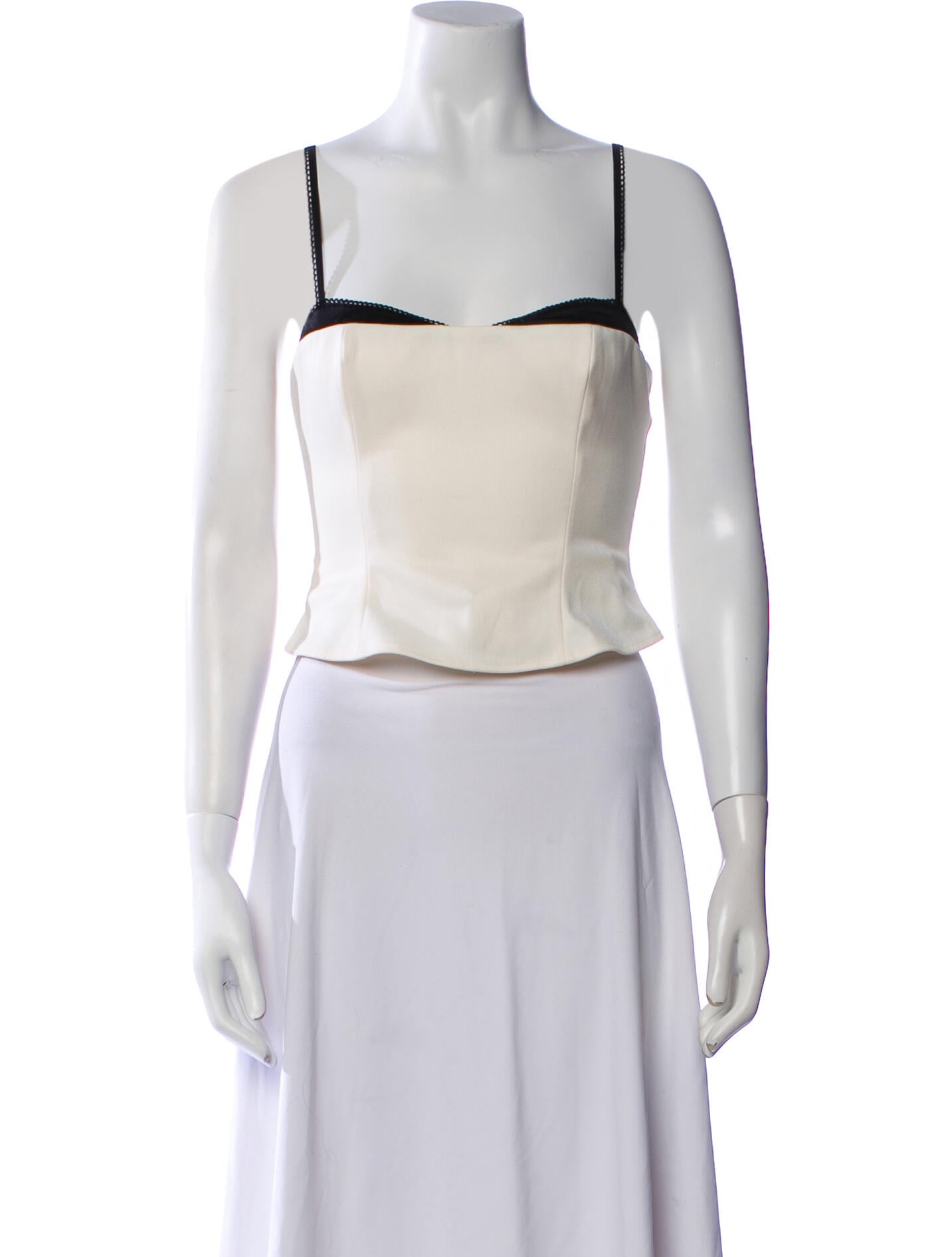 Reformation Square Neckline Sleeveless Crop Top