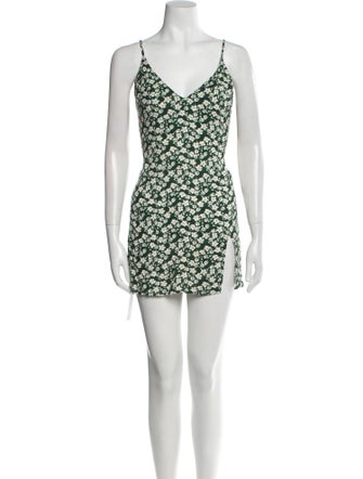 Reformation Floral Print Mini Dress