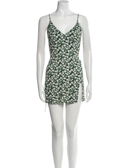 Reformation Floral Print Mini Dress