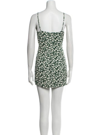 Reformation Floral Print Mini Dress