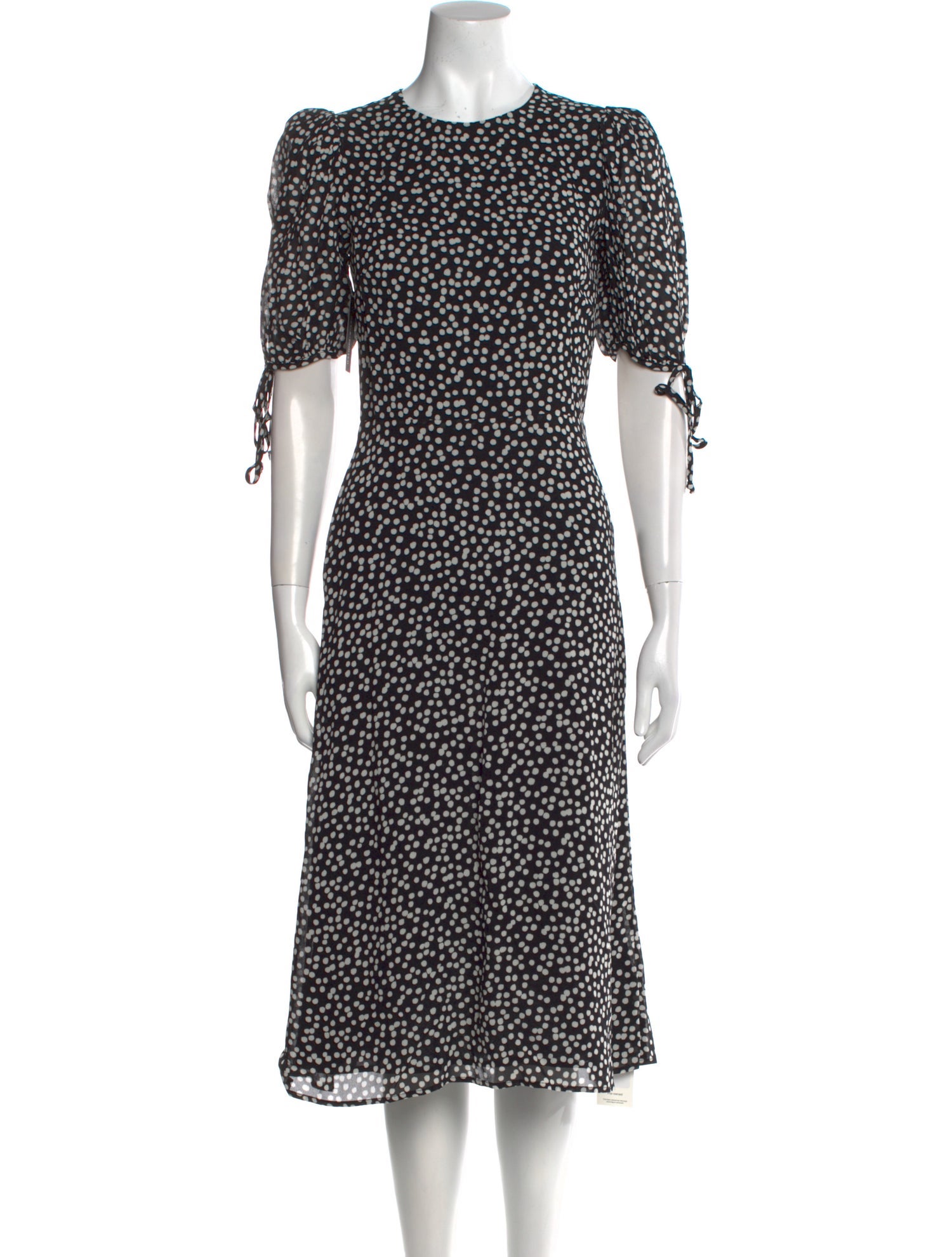 Reformation Polka Dot Print Midi Length Dress