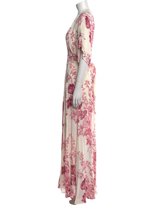 Reformation Floral Print Long Dress