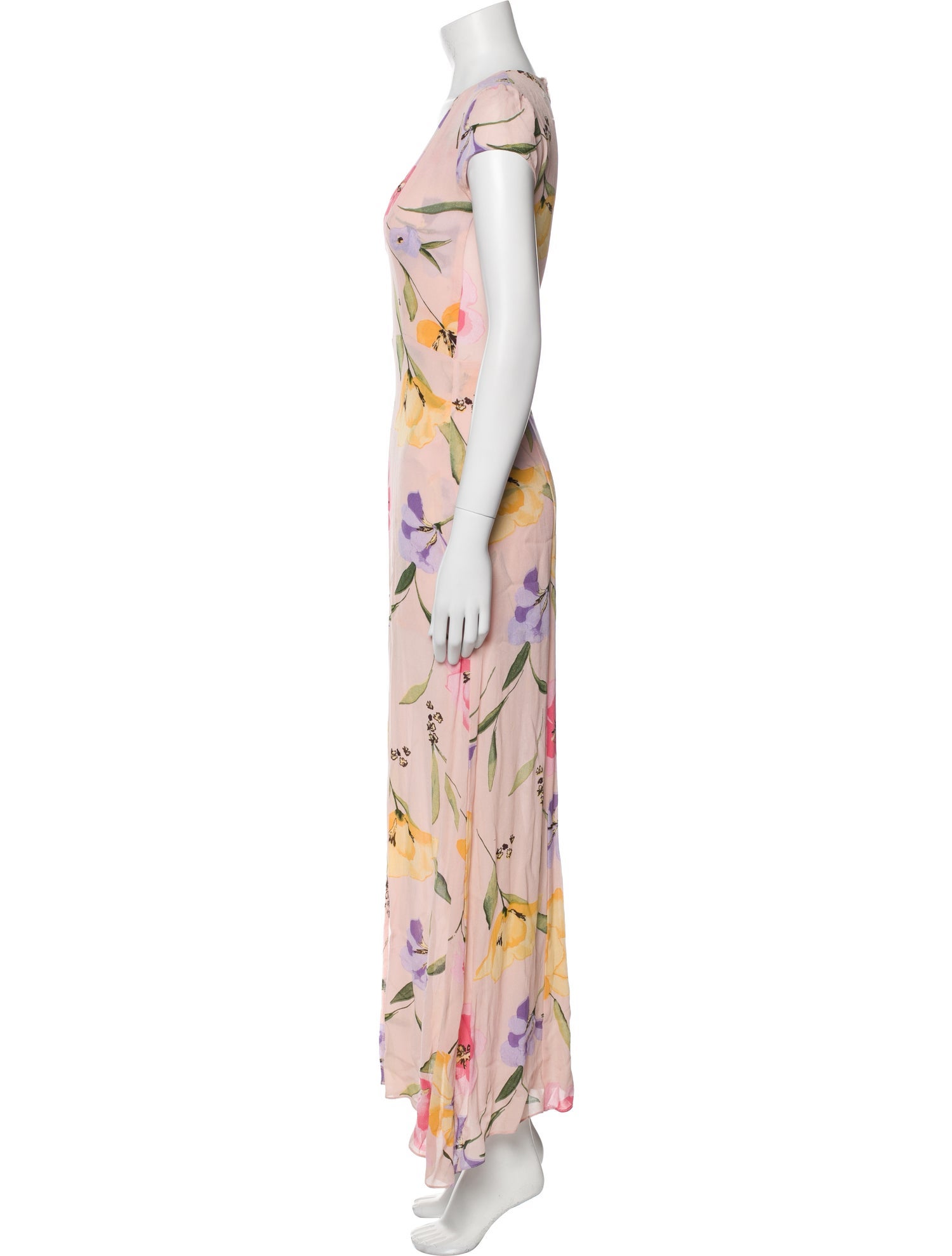 Reformation Floral Print Long Dress