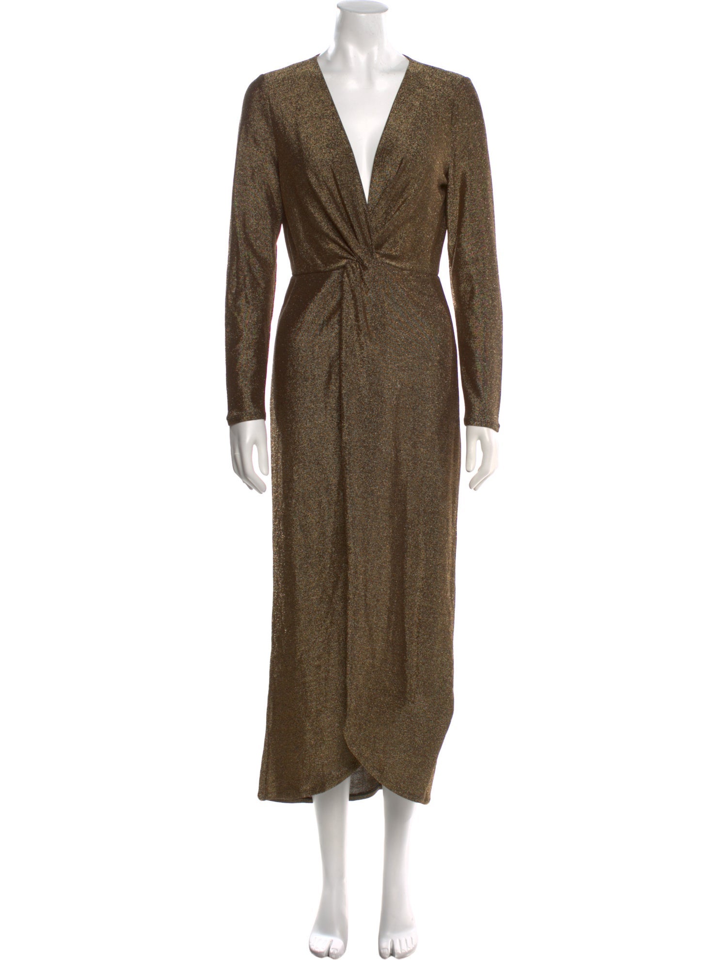 Reformation V-Neck Long Dress