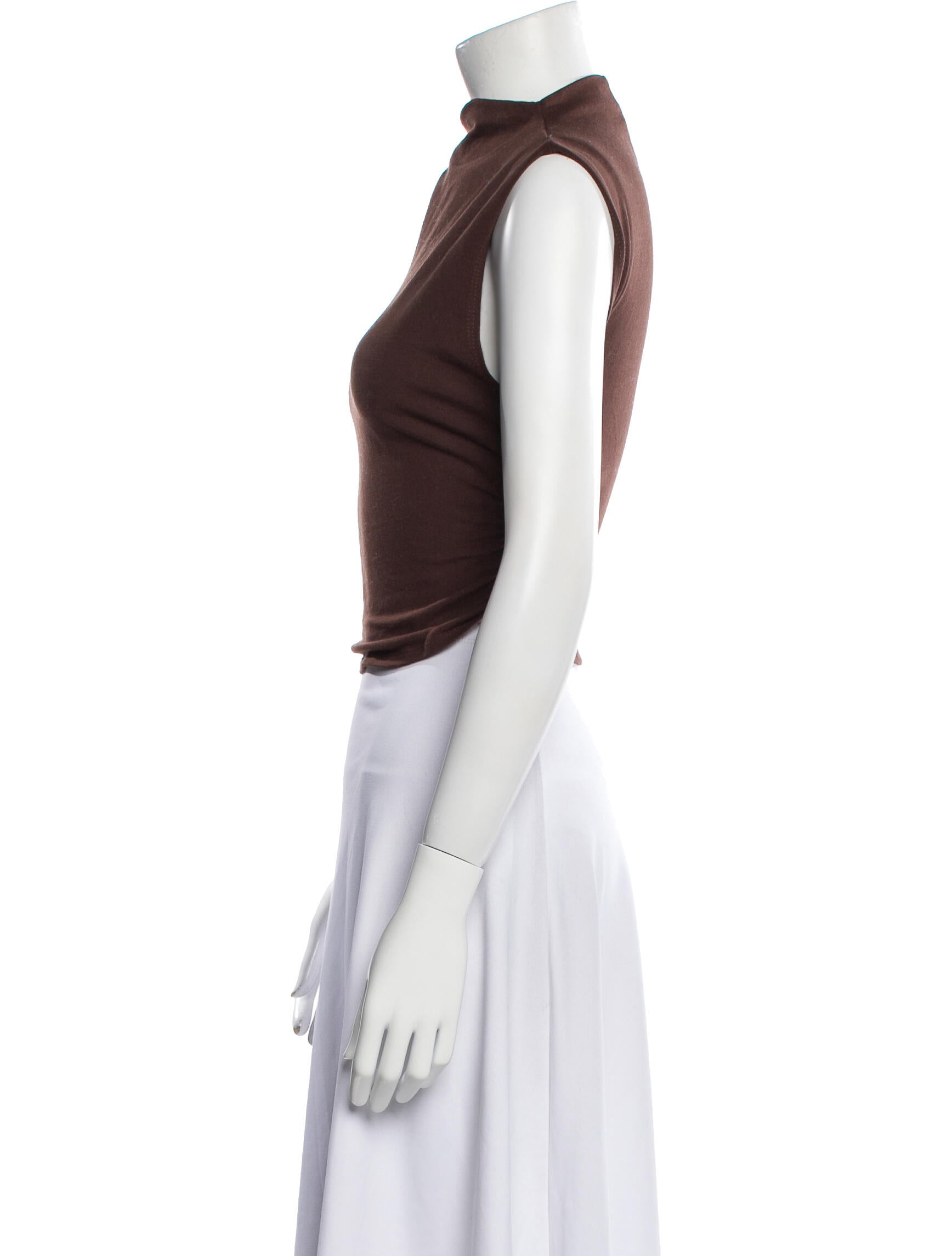 Reformation Cowl Neck Sleeveless Crop Top