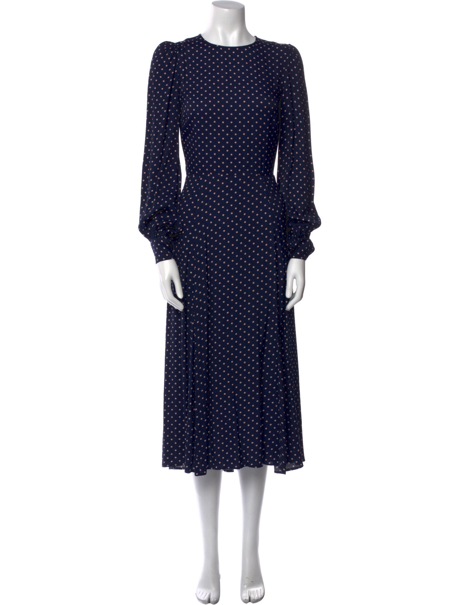 Reformation Polka Dot Print Long Dress