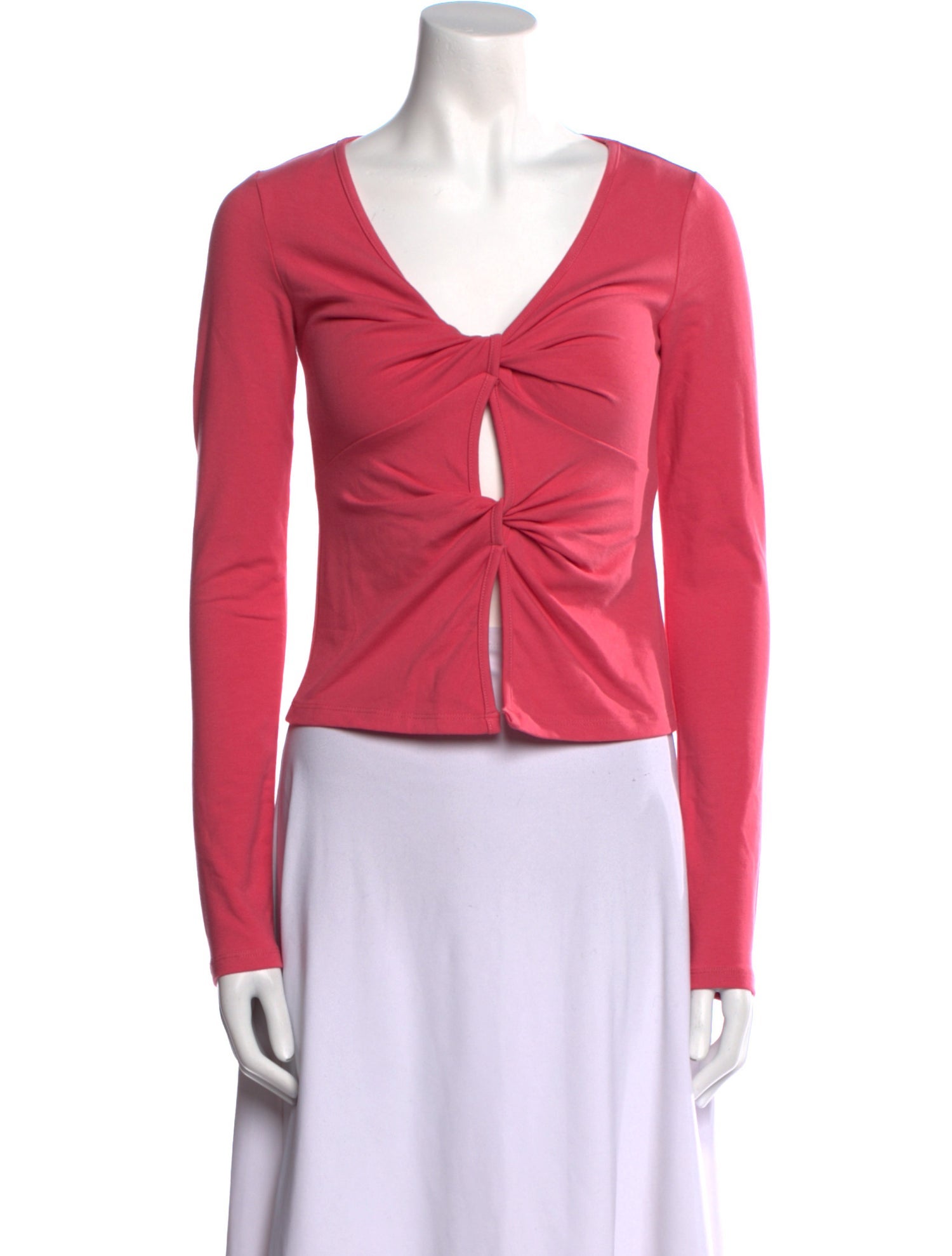 Reformation V-Neck Long Sleeve Crop Top w/ Tags