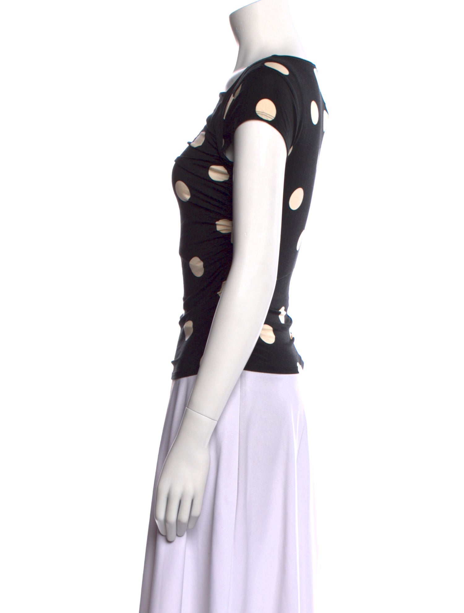 Reformation Polka Dot Print Square Neckline Top w/ Tags