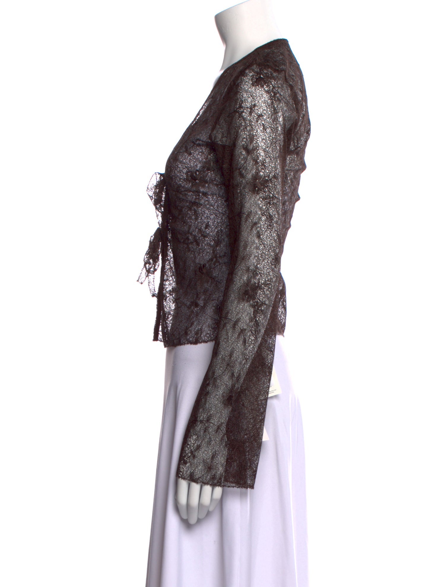 Reformation Lace Pattern V-Neck Crop Top w/ Tags