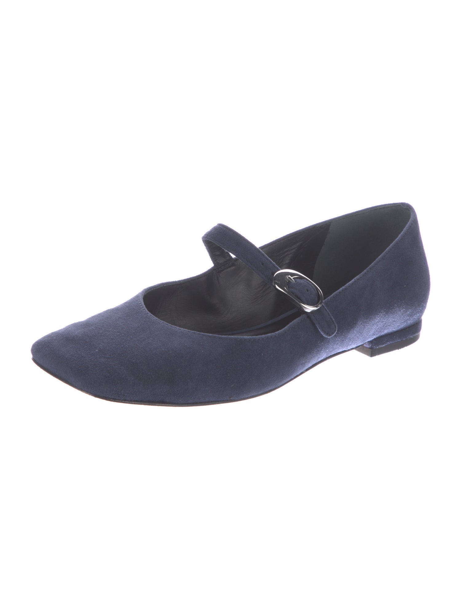 Reformation Suede Mary Jane Flats