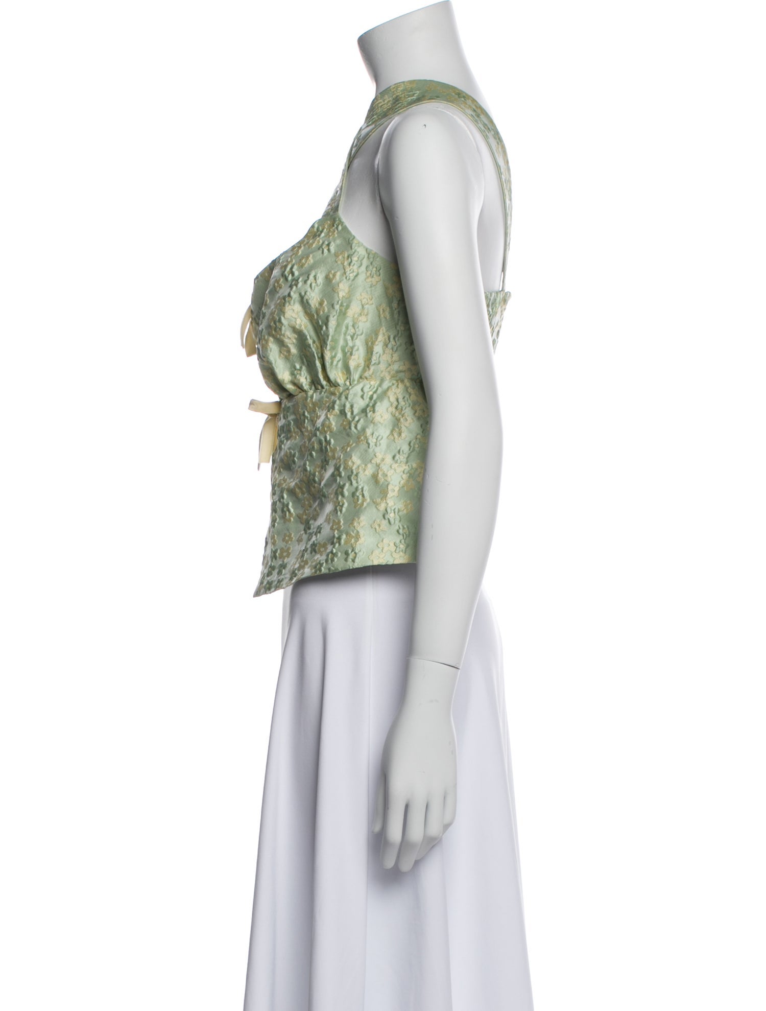 Reformation Printed Halterneck Crop Top w/ Tags