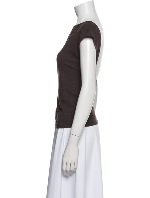 Reformation Bateau Neckline Short Sleeve Top