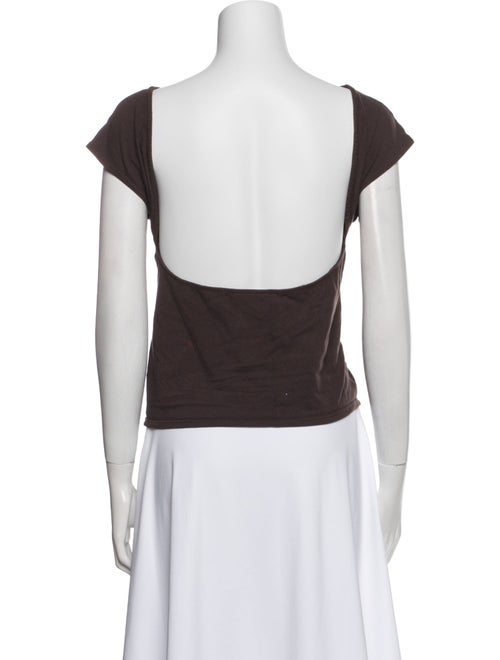 Reformation Bateau Neckline Short Sleeve Top