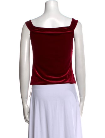 Reformation Square Neckline Sleeveless Crop Top