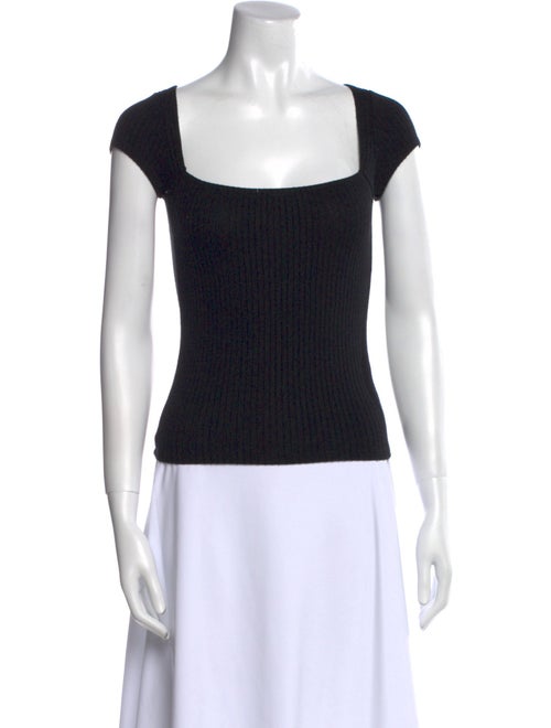 Reformation Square Neckline Short Sleeve Top