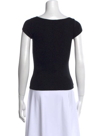 Reformation Square Neckline Short Sleeve Top