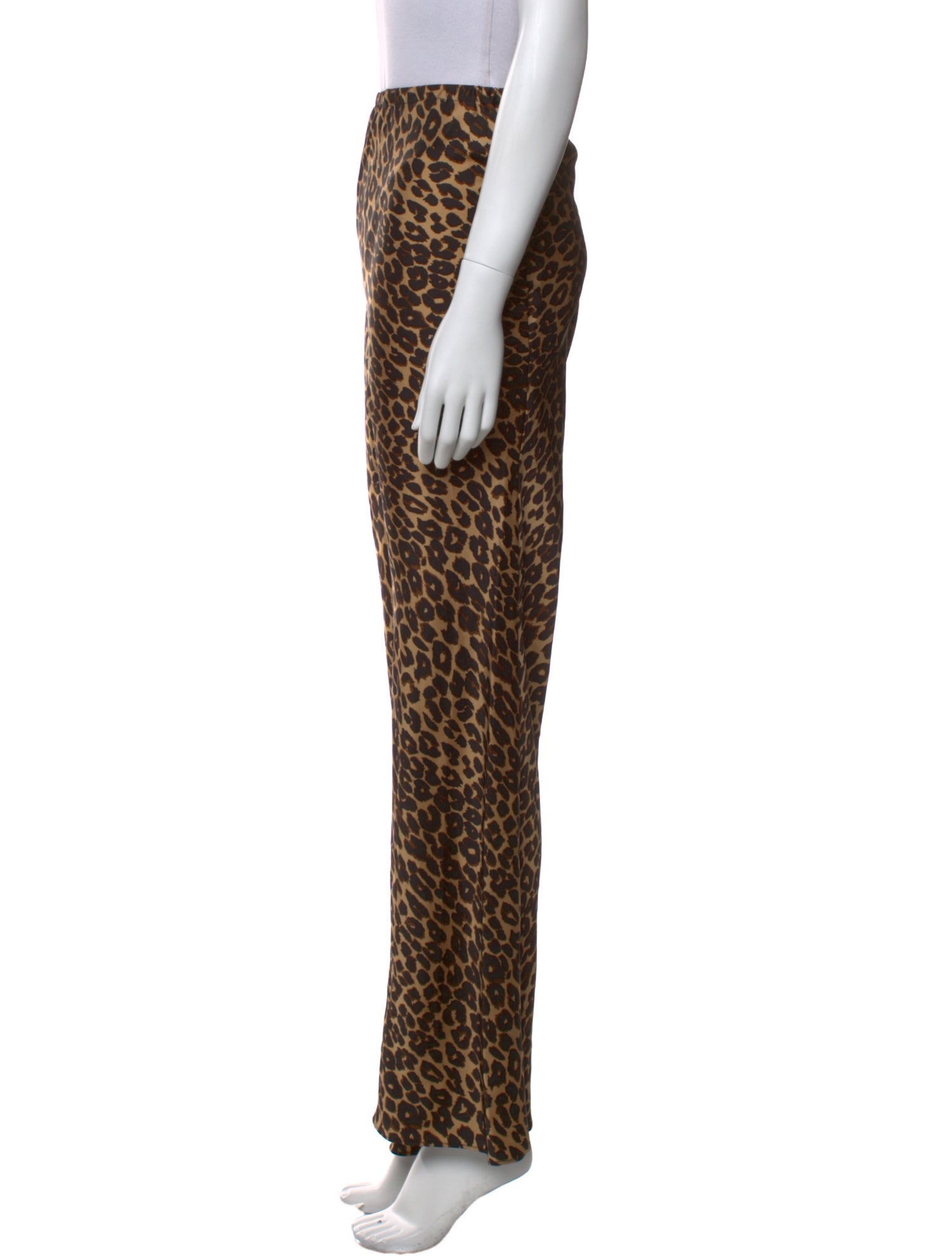Reformation Animal Print Wide Leg Pants