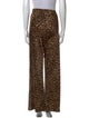 Reformation Animal Print Wide Leg Pants