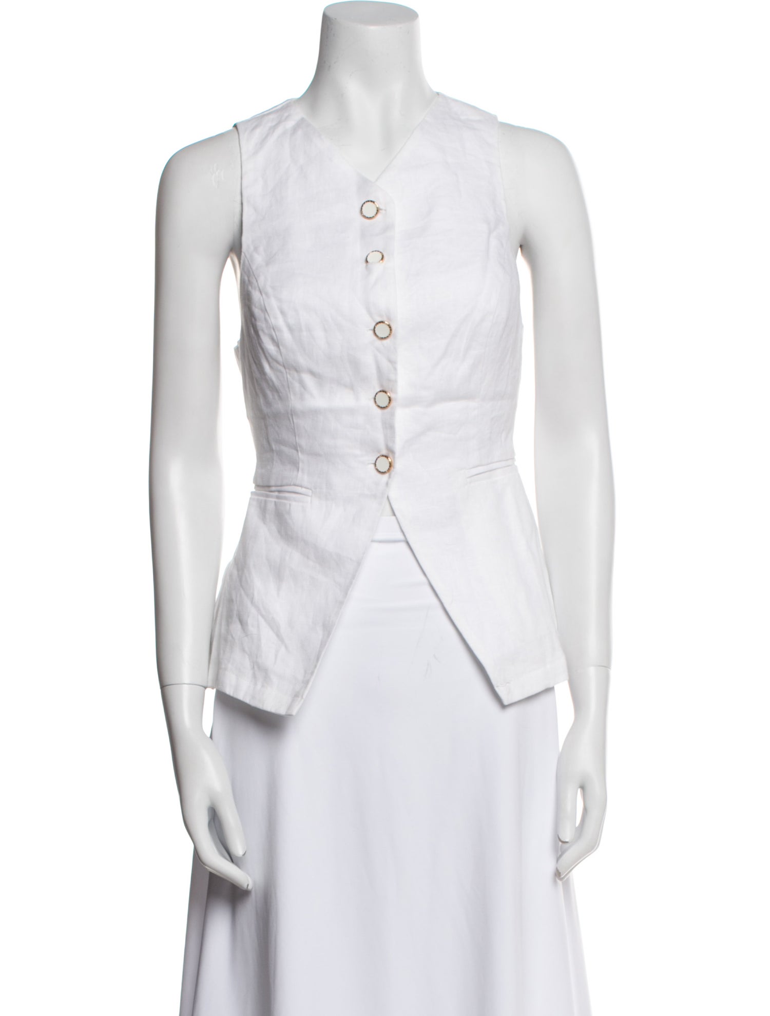 Reformation Linen Sleeveless Top