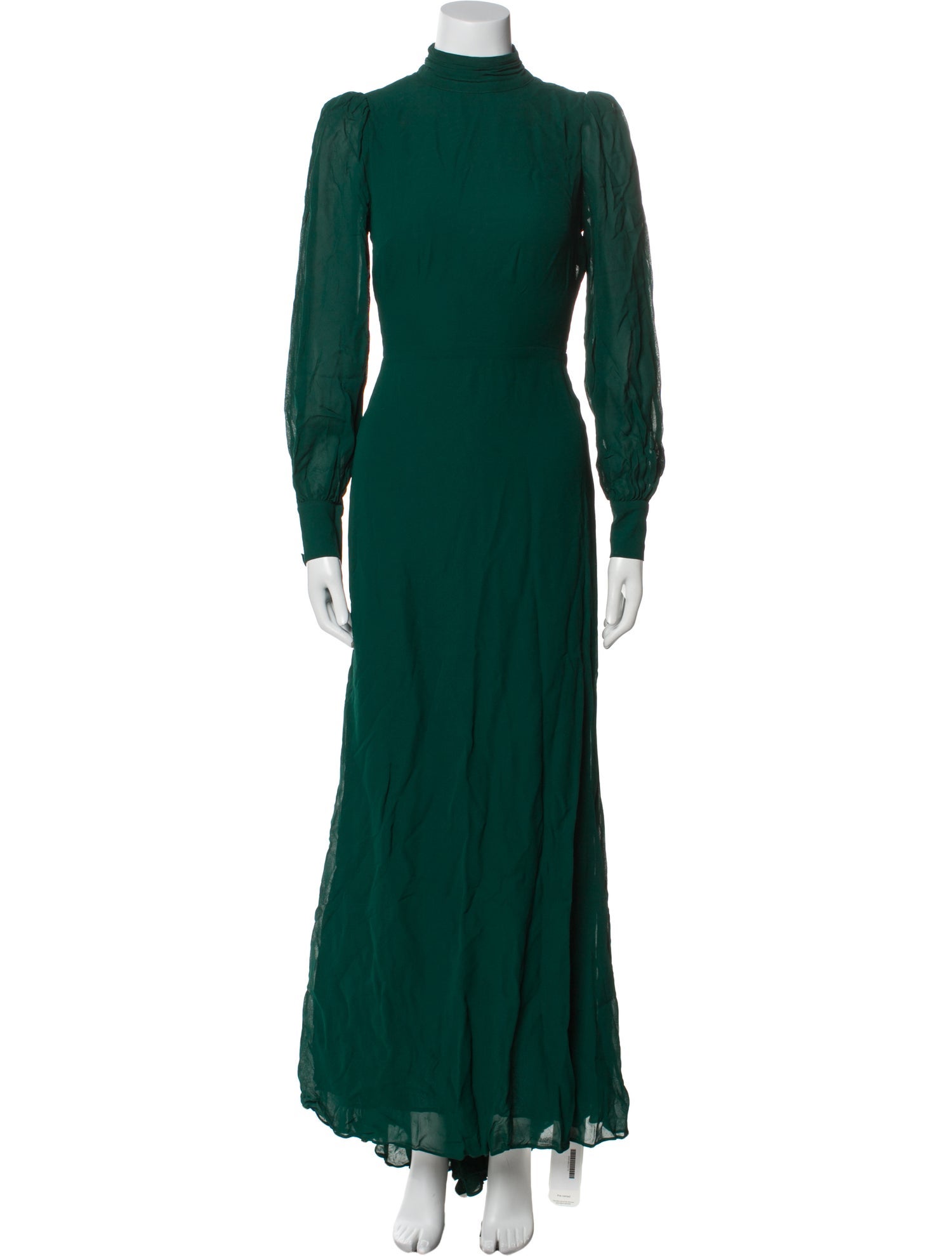 Reformation Mock Neck Long Dress