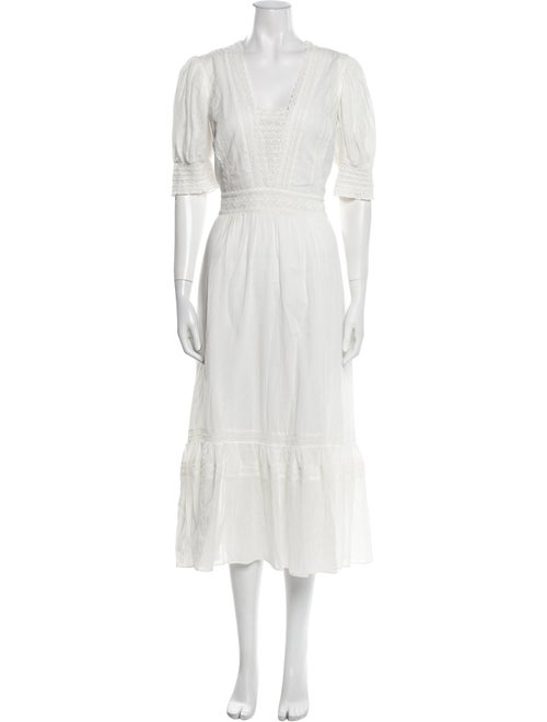 Reformation V-Neck Long Dress