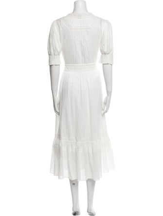 Reformation V-Neck Long Dress