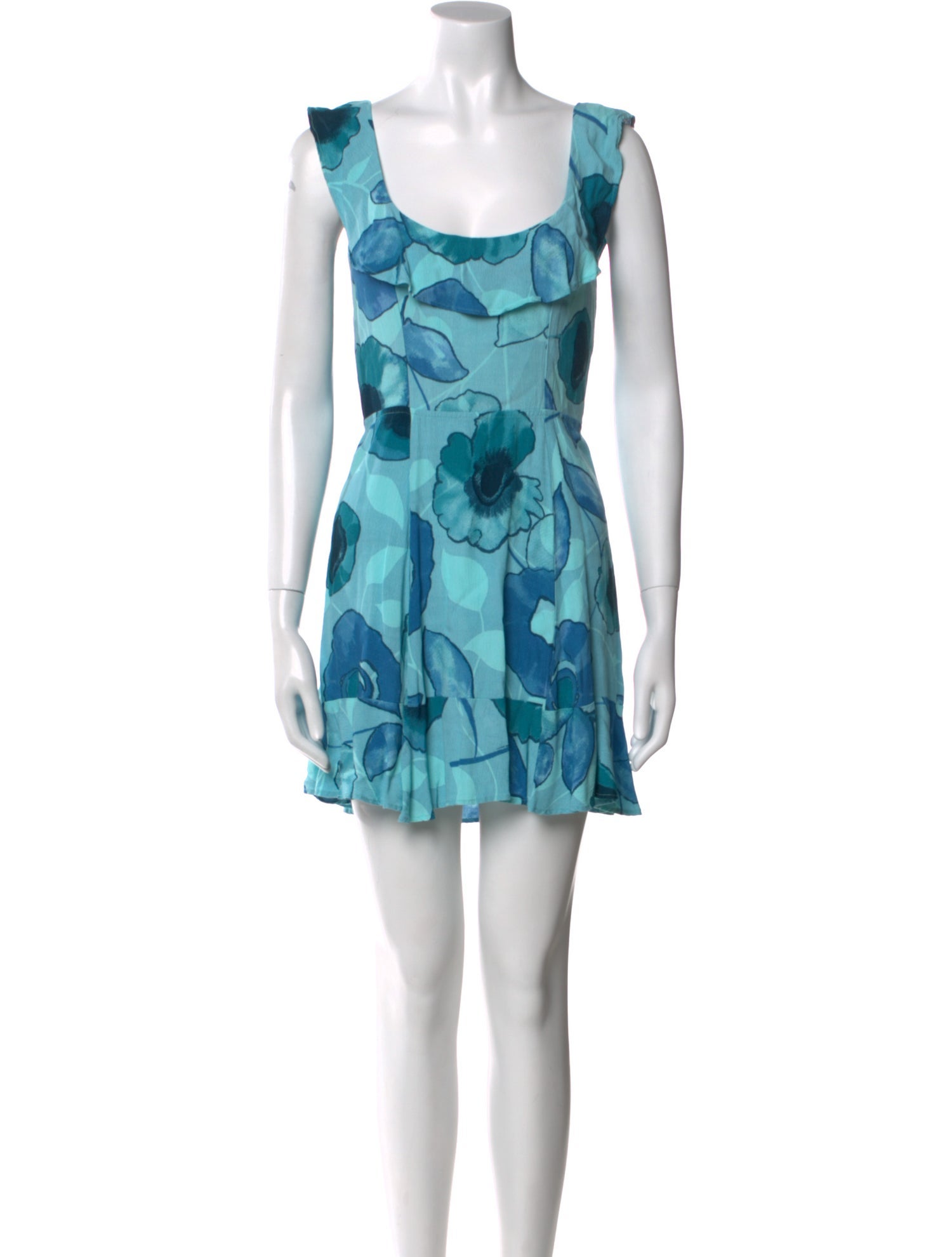 Reformation Floral Print Mini Dress