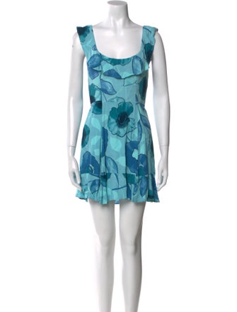 Reformation Floral Print Mini Dress