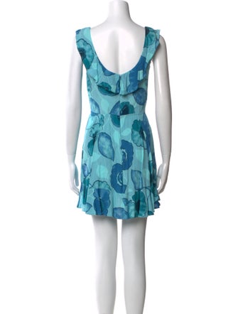 Reformation Floral Print Mini Dress