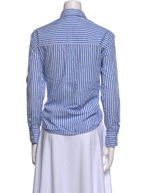 Reformation Striped Long Sleeve Button-Up Top