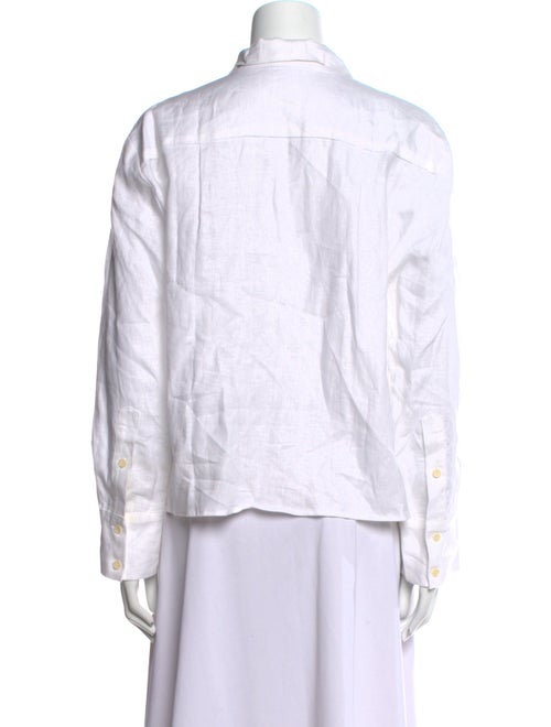 Reformation Linen Long Sleeve Button-Up Top