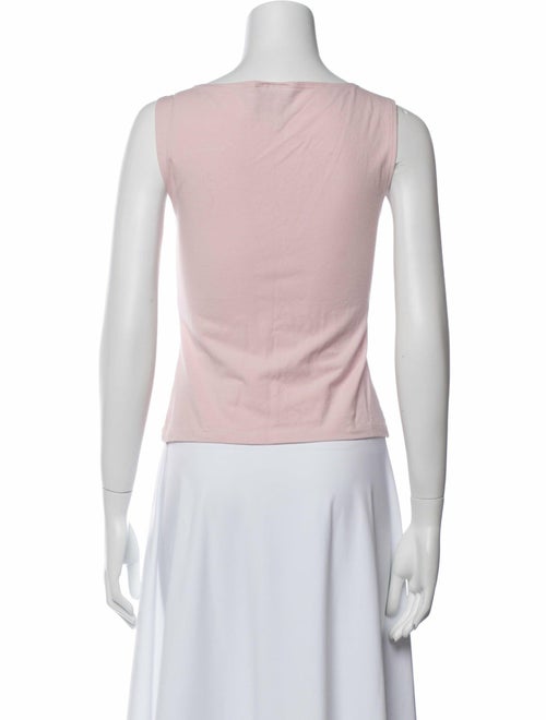 Reformation Bateau Neckline Sleeveless Button-Up Top