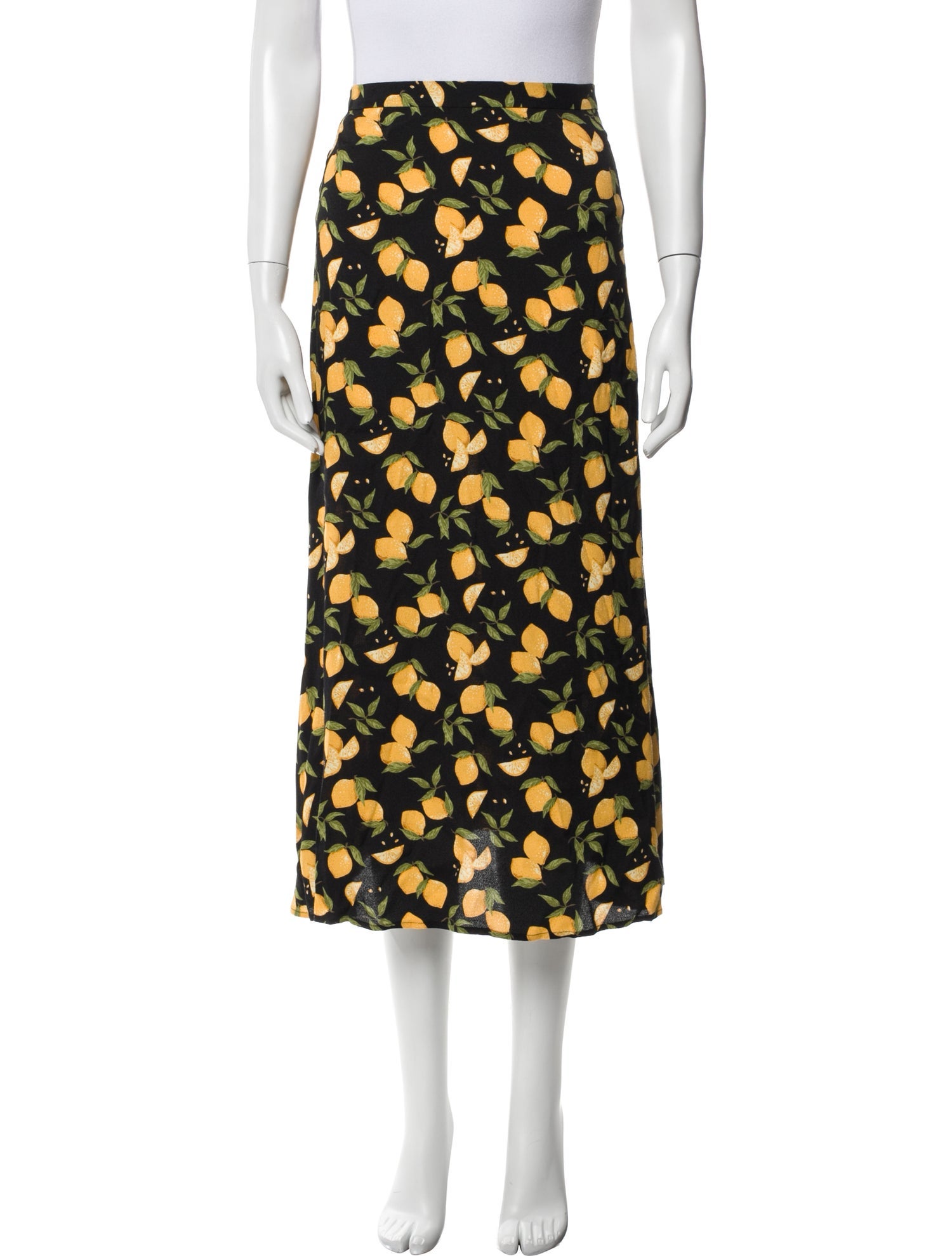 Reformation Printed Midi Length Skirt