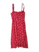 Reformation Printed Knee-Length Dress