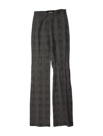 Reformation Plaid Print Straight Leg Pants