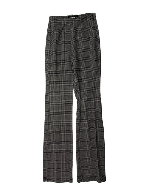 Reformation Plaid Print Straight Leg Pants