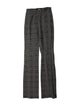 Reformation Plaid Print Straight Leg Pants